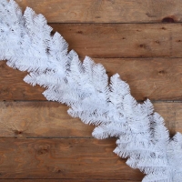 Гирлянда хвойная "Белая" Интерьерная d-32 см, дл 270 см