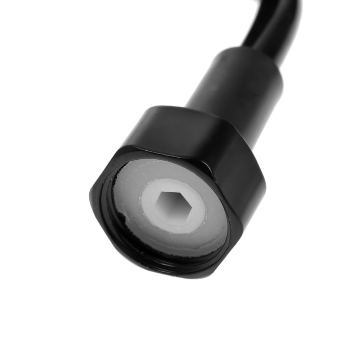 Шланг для гигиенической лейки ZEIN 4166, 1/2&lsquo;&lsquo;, ПВХ, 150 см, спиральный, чёрный