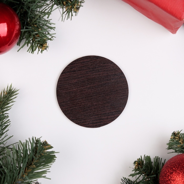 Набор "Синяя подкова", подставка под горячее и 2 подстаканника, D-20,5 см