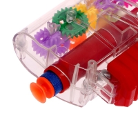 Пистолет &laquo;Техно&raquo;, с шестеренками, стреляет мягкими пулями, свет, звук