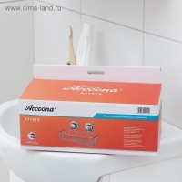 Полка для аксессуаров на вакуумных присосках Accoona, A11473, 25&times;10&times;9,5 см, цвет хром