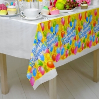 Скатерть &laquo;С днём рождения!&raquo;, 180&times;137 см