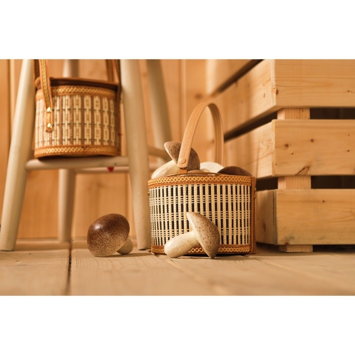 Корзина для хранения Доляна Nature, 18&times;18&times;12, бамбук