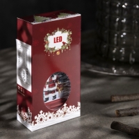 Светодиодная фигура &laquo;Фонарь с Дедом Морозом&raquo; 7 &times; 13 &times; 3.5 см, пластик, батарейки AG13х3 (в комплекте), свечение тёплое белое