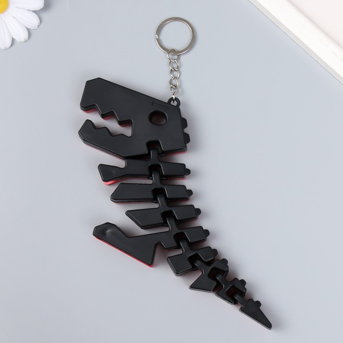 Брелок пластик "Шарнирный динозавр тираннозавр" МИКС 6,7х1,5х18 см