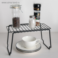 Полка универсальная Доляна, 24&times;14,3&times;14 см, цвет чёрный