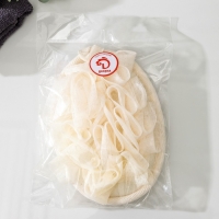 Мочалка для тела массажная со скрабером Доляна &laquo;Афродита&raquo;, 11&times;16 см, цвет бежевый