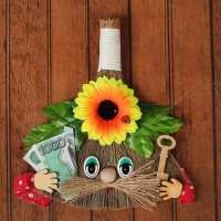 Оберег &laquo;Веник - домовой&raquo;, микс