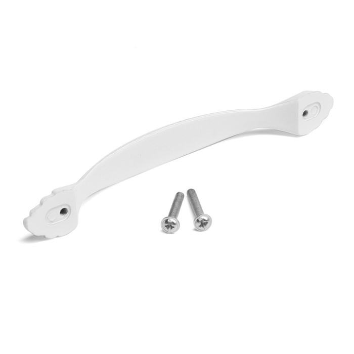 Ручка-скоба CLASSIC, м/о 128 мм, цвет белый