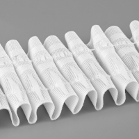 Шторная лента 60мм&times;50&plusmn;1м фиксированная сборка матовая 2 шнура