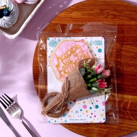 Набор для украшения: топпер &laquo;С днём рождения&raquo; 1 шт, кольцо для салфеток 1 шт, МИКС