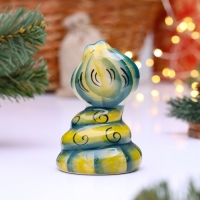 Сувенир "Змея Афина", гжель, цвет