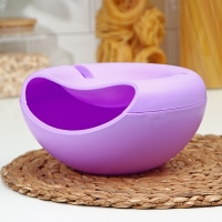 Тарелка пластиковая для семечек и орехов &laquo;Плэтэр&raquo;, 20&times;11 см, с подставкой для телефона, цвет МИКС