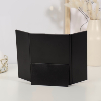 Зеркало настольное, зеркальная поверхность 5 &times; 15/11 &times; 15 см, цвет МИКС