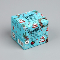 Гирлянда &laquo;Нить&raquo; 5 м с насадками &laquo;Мини фонарик&raquo;, IP20, прозрачная нить, 20 LED, свечение мульти (RG/RB), мигание, 220 В