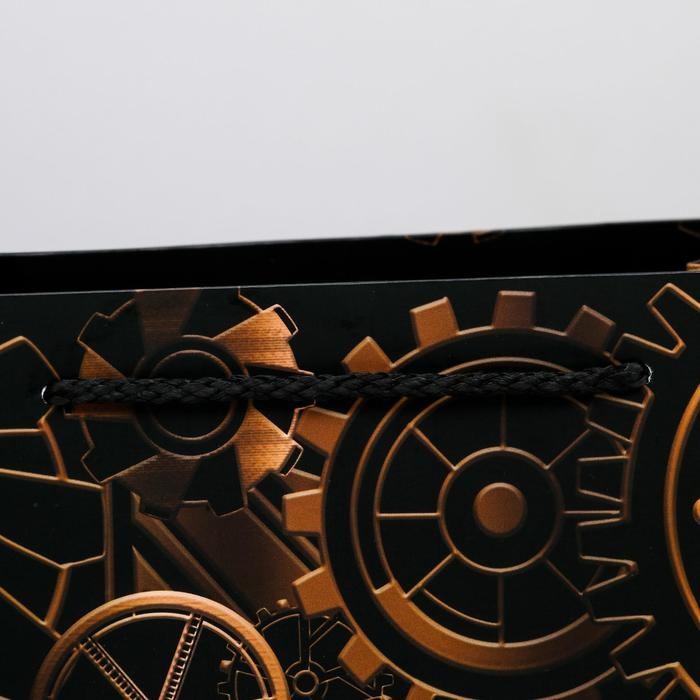 Пакет подарочный ламинированный вертикальный, упаковка, Steel, ML 23 х 27 х 11,5 см