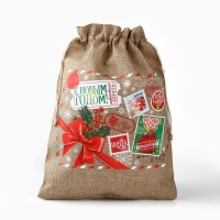 Мешок подарочный с термонаклейкой &laquo;Новогодняя почта&raquo;, 30 х 40 см , Новый год