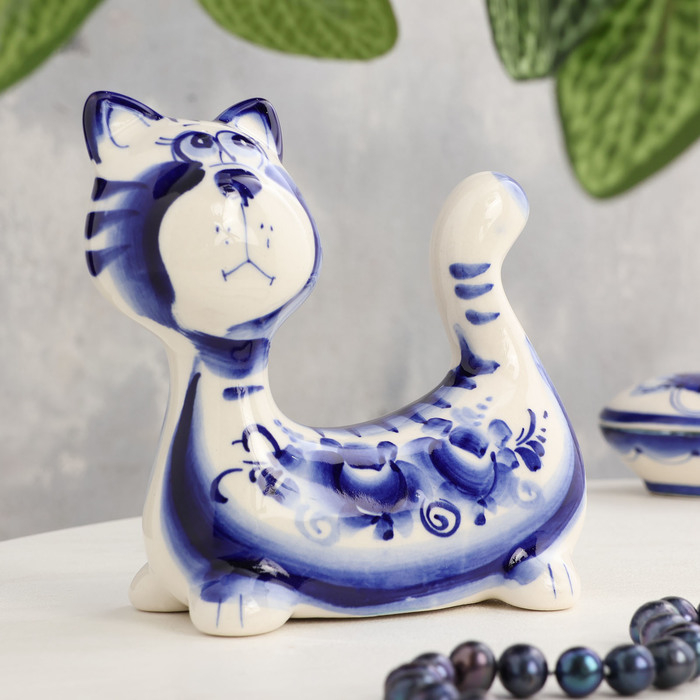 Сувенир &laquo;Кот Пряник&raquo;,  гжель