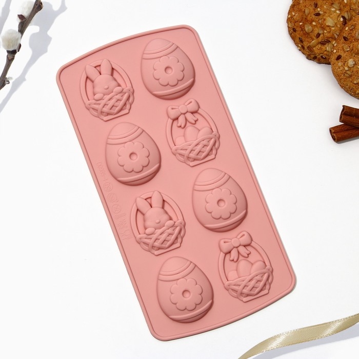 Силиконовая форма для выпечки &laquo;Пасхальная композиция&raquo; на пасху, 10.6 х 20.7 см.