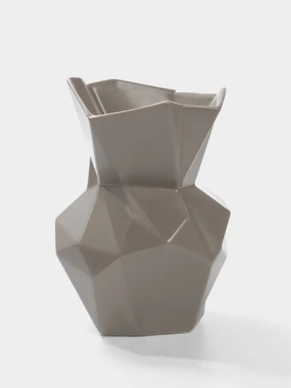 Ваза настольная керамика "Анхель" 20х12 см, серый