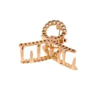 Крабик для волос &laquo;Эмма&raquo;, петля, 3 см, золото