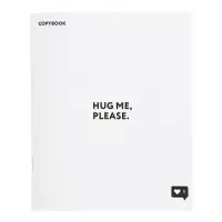 Тетрадь 48 листов в клетку, Calligrata Black and white, обложка мелованная бумага, серые листы, МИКС