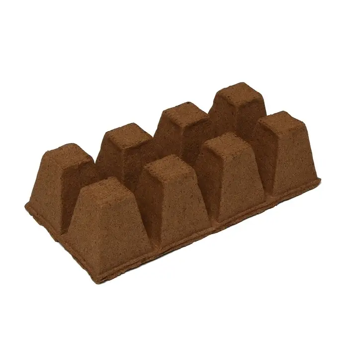 Кассета для рассады, 30 &times; 15 &times; 8 см, 8 ячеек по 150 мл, торф, 6 &times; 6 см