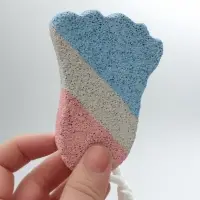 Пемза для педикюра &laquo;Ступня&raquo;, с подвесом, 9&times;6 см, в коробке, разноцветная