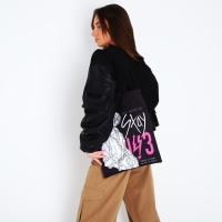 Шопер детский для девочки без застёжки, цвет чёрный