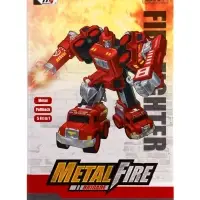 Робот-трансформер &laquo;Огнеборец&raquo; 5в1, собирается из 5 машинок, подвижные детали