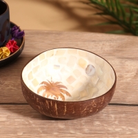 Чаша "Пальма" 14х14х6 см, кокос