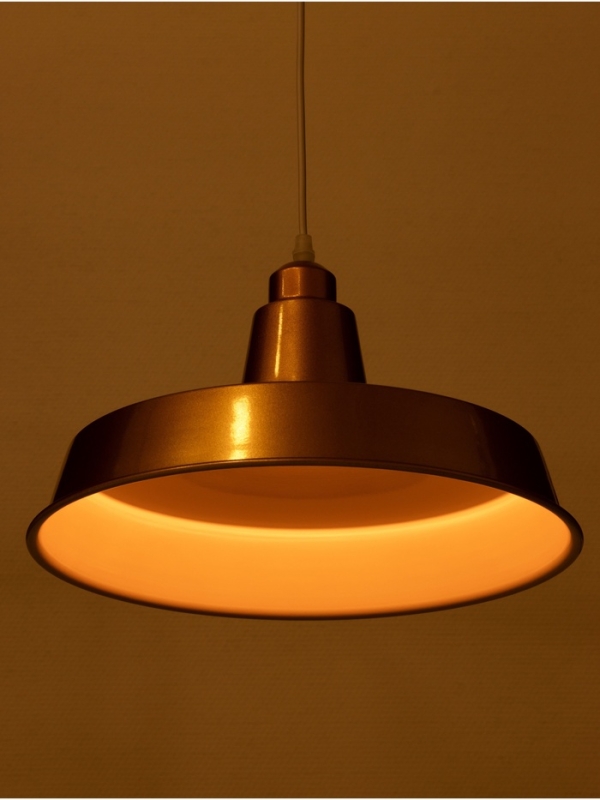 Светильник Ronald 1х40Вт Е27 пр-1м золотистый 36х36х15см