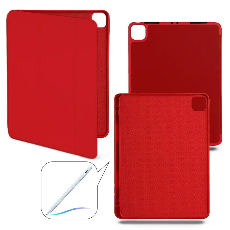 Чехол-книжка iPd Air 13 (2024) Smart case (Pencil) Red №3