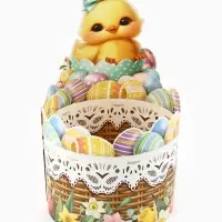 Форма ободок для кулича &laquo;Цыплёнок&raquo;, на Пасху, 41.6&times;20.4 см