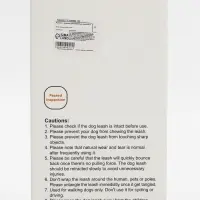 Рулетка - поводок для собак, лента 3 метра, белая/бежевая