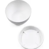 Горшок для цветов с поддоном 0,5 л d12,5см h7 см "Фиалочка" белый