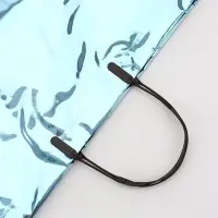 Пакет подарочный ПВХ, голография, голубой, пластиковая ручка, 44&times;33&times;12 см