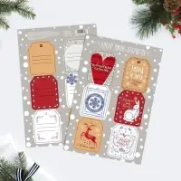 Набор из 6 шильдиков на подарки &laquo;Новогоднее настроение&raquo;, 16 х 24 см, 6 шт