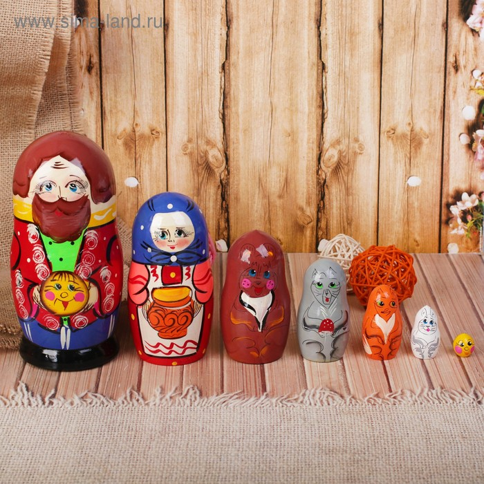 Матрёшка &laquo;Колобок&raquo; 7 в 1, МИКС