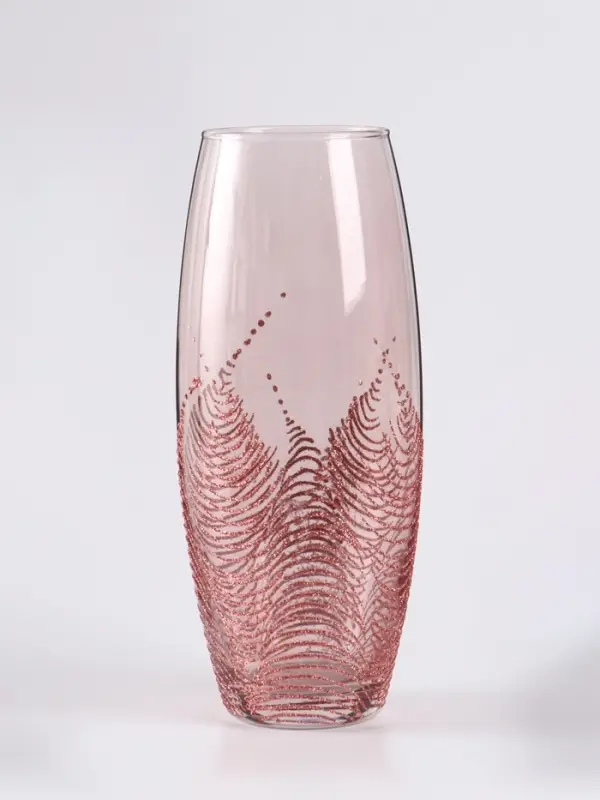 Ваза &laquo;Тодес&raquo; овал, h=26 см, стекло, светло-розовая