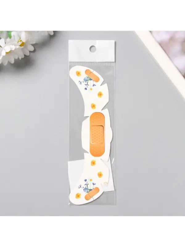 Переводная тату на тело цветная &laquo;Веснушки. Сухоцветы и лейкопластырь&raquo;, 16&times;5 см