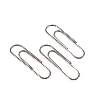 Скрепки 28мм никелированные в картонной коробке 100 штук