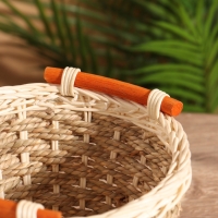 Корзина плетеная 18x18x13.5 см, ротанг