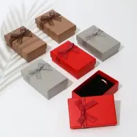 Коробочка подарочная под набор &laquo;Гипюровый бант&raquo;, 5&times;8, МИКС, вставка чёрная