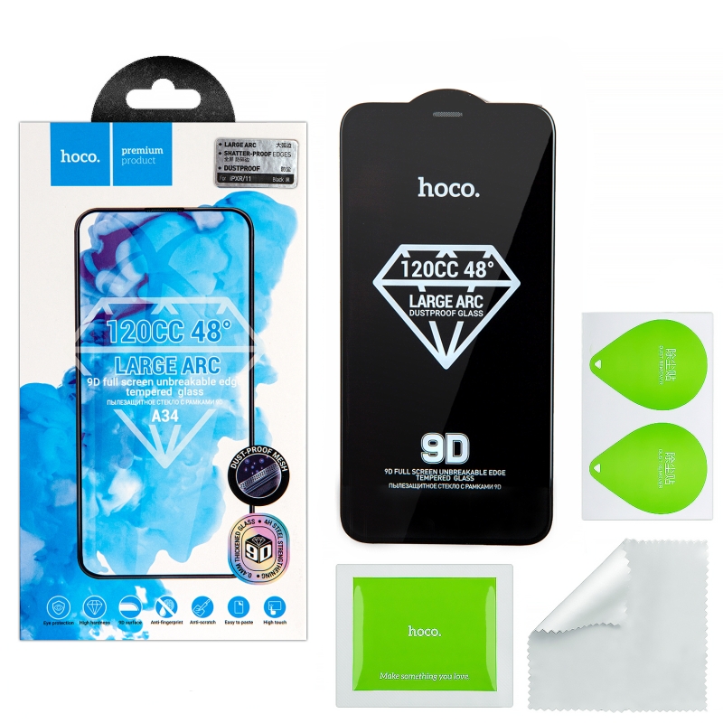 Защитное стекло iPh XR/11 Dustproof A34 HOCO