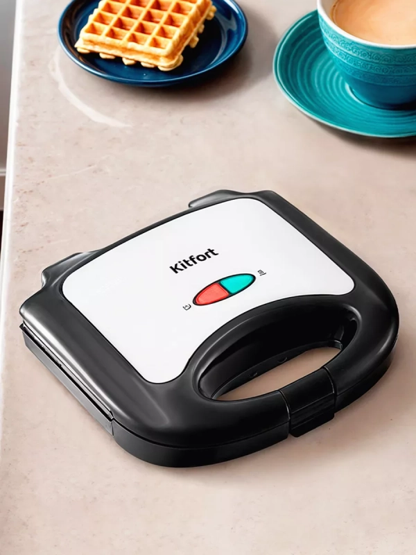 Вафельница электрическая для венских вафель КТ-3668 - 750 Вт