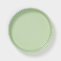 Форма для запекания Доляна &laquo;Зефир&raquo;, 1 л, d=23 см, керамика, круглая, зелёная