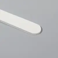 Пилка для ногтей, прямая, 200/240 грит, 18 см, белая