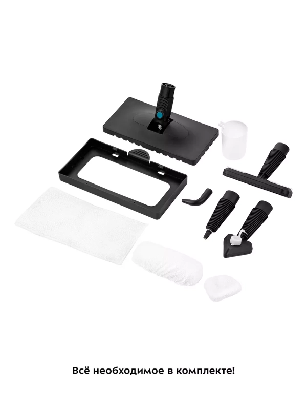 Паровая швабра с насадками КТ-1078 (2 в 1) - 1350 Вт