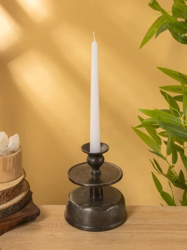 Подсвечник "Ретро серия Барселона" алюминий  13х13х15 см